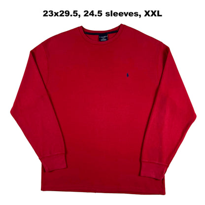 Vintage Polo Ralph Lauren Waffle Knit Thermal Shirts- SELECT SHIRT
