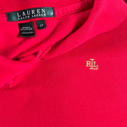 00s Lauren Ralph Lauren Boxy Polo Shirt- XL