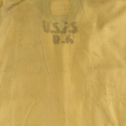 70s Yellow Stenciled USFS Smokejumper Shirt- L