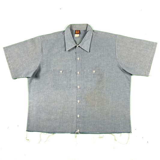 80s Cropped Big Ben Chambray Shirt- XL