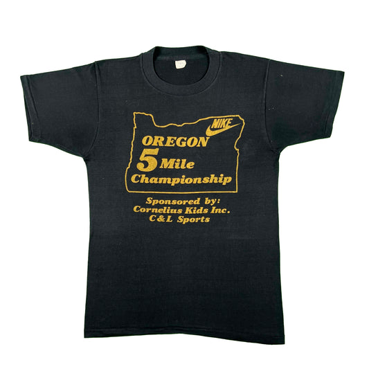 80s Nike Oregon 5 Mile Championships Tee- S