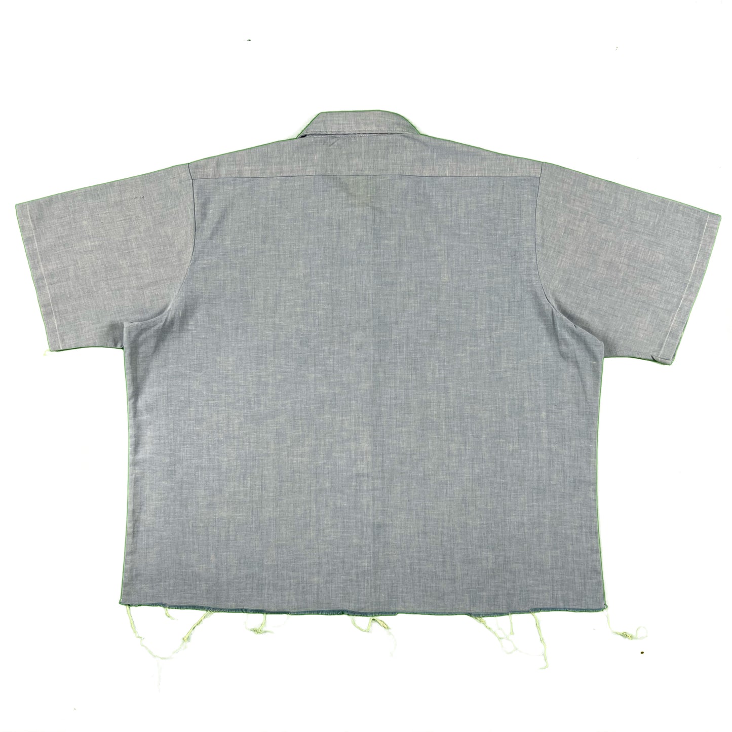 80s Cropped Big Ben Chambray Shirt- XL