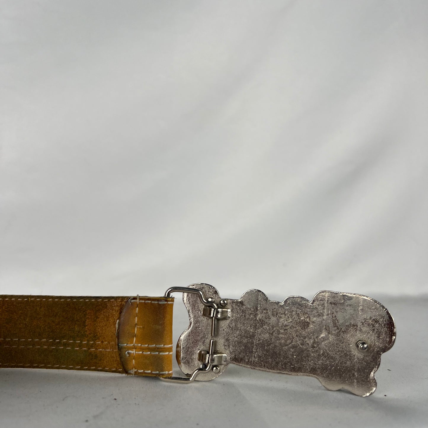 00s Timberland 'Butter' Leather Belt & Buckle- 36"-40"