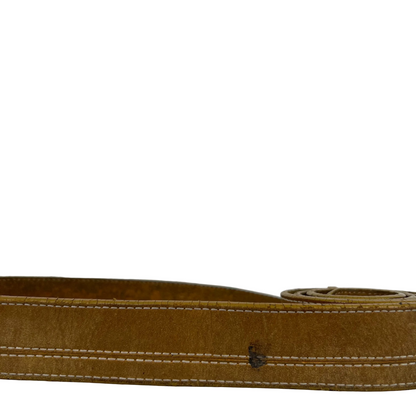 00s Timberland 'Butter' Leather Belt & Buckle- 36"-40"