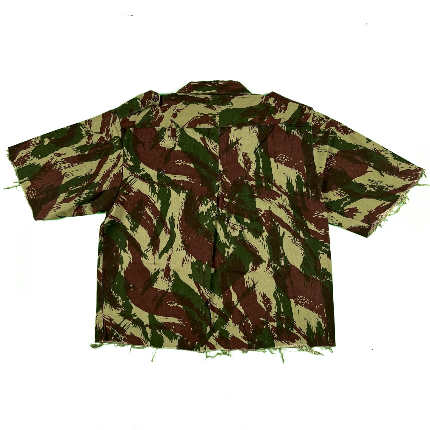 60s Cropped Portuguese Brush Camo Shirt- M