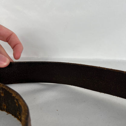 J.Crew Double Prong Brown Leather Belt- 26"-30"