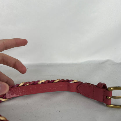 Levi's Pink Braided Leather Belt- 26"-30"