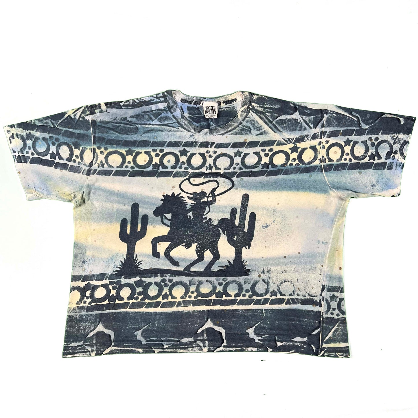 90s AOP Cowboy Tee- XXL