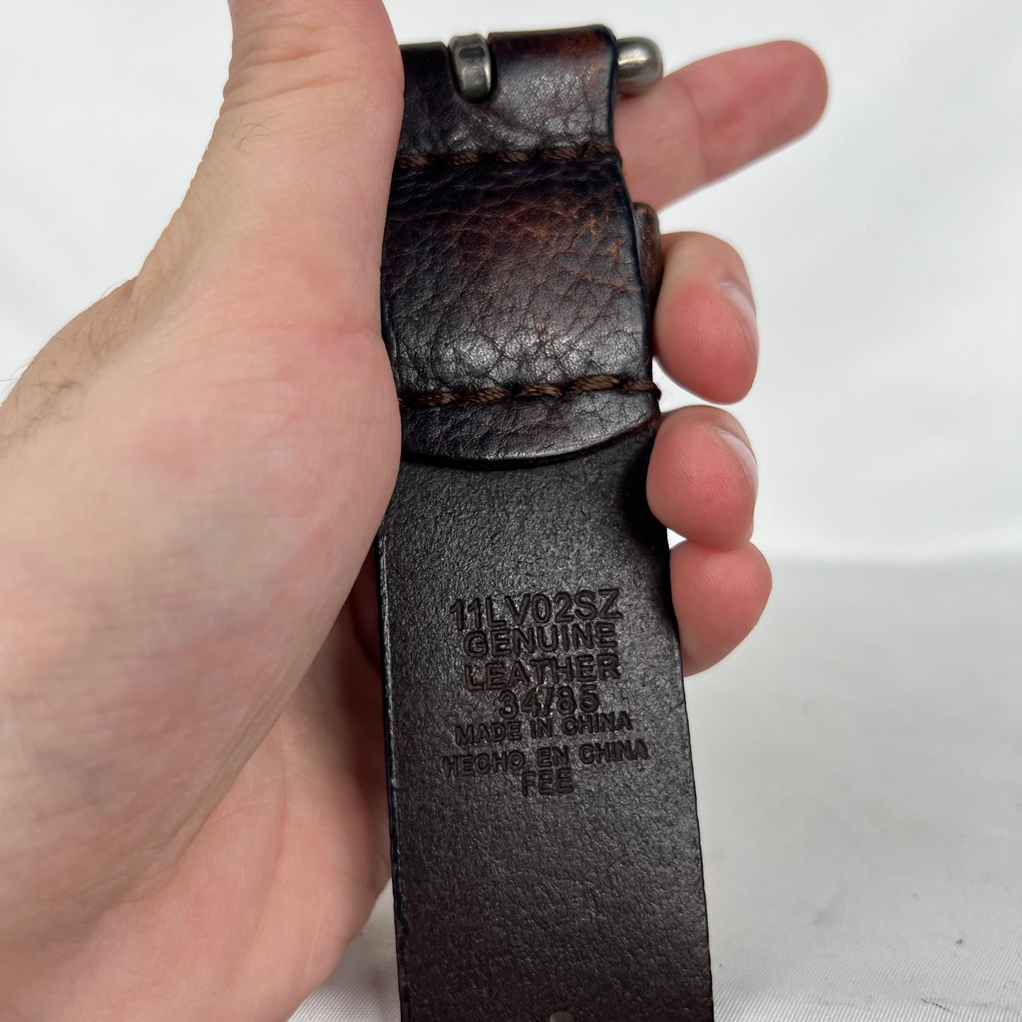 Levi's Patina Brown Leather Belt- 34"