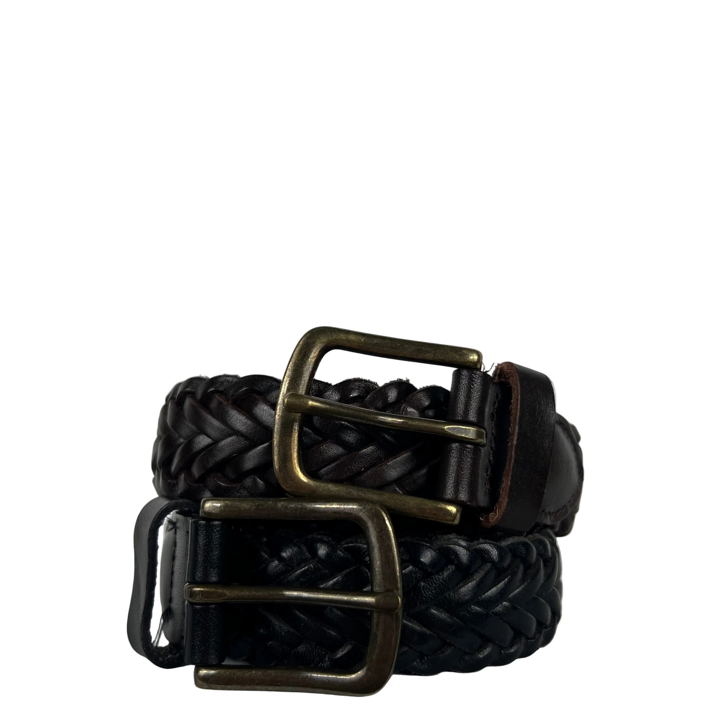 Banana Republic Black & Brown Braided Leather Belts- SELECT BELT