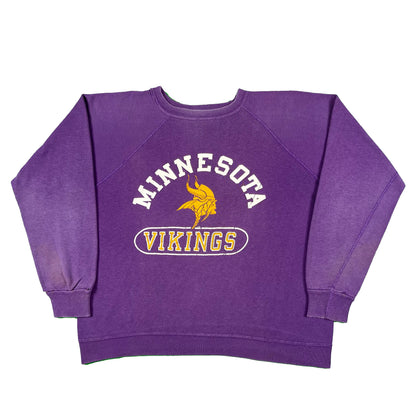 70s Minnesota Vikings Champion Blue Bar Sweatshirt- M