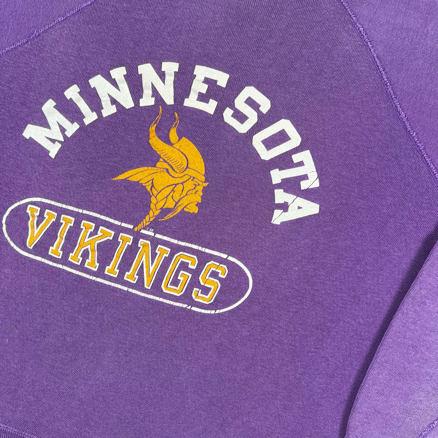 70s Minnesota Vikings Champion Blue Bar Sweatshirt- M