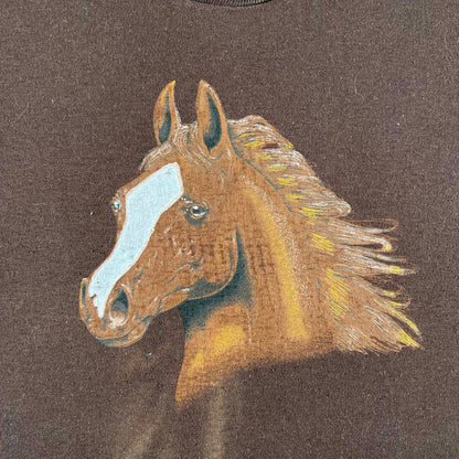 80s Hand Painted Horse Tee- M