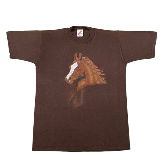 80s Hand Painted Horse Tee- M