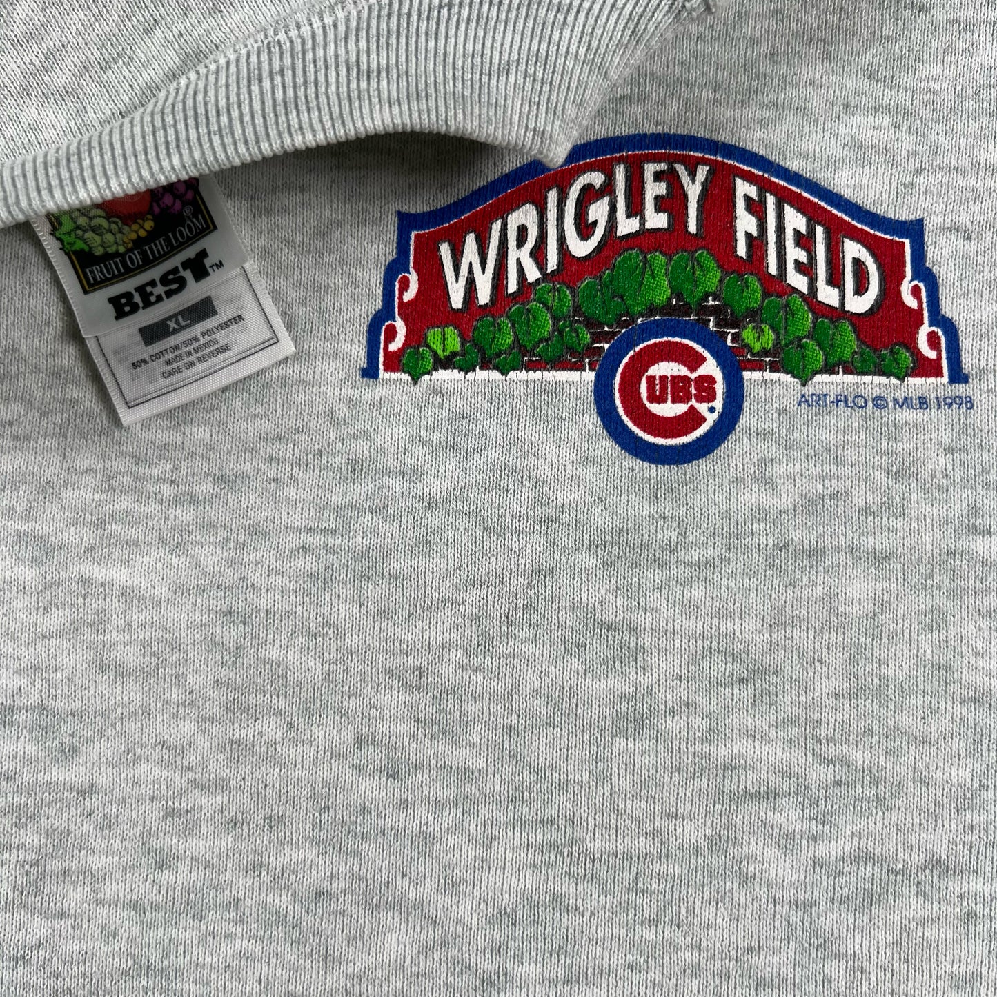 90s Chicago Cubs 'Cold at Wrigley Field' Sweatshirt- XL