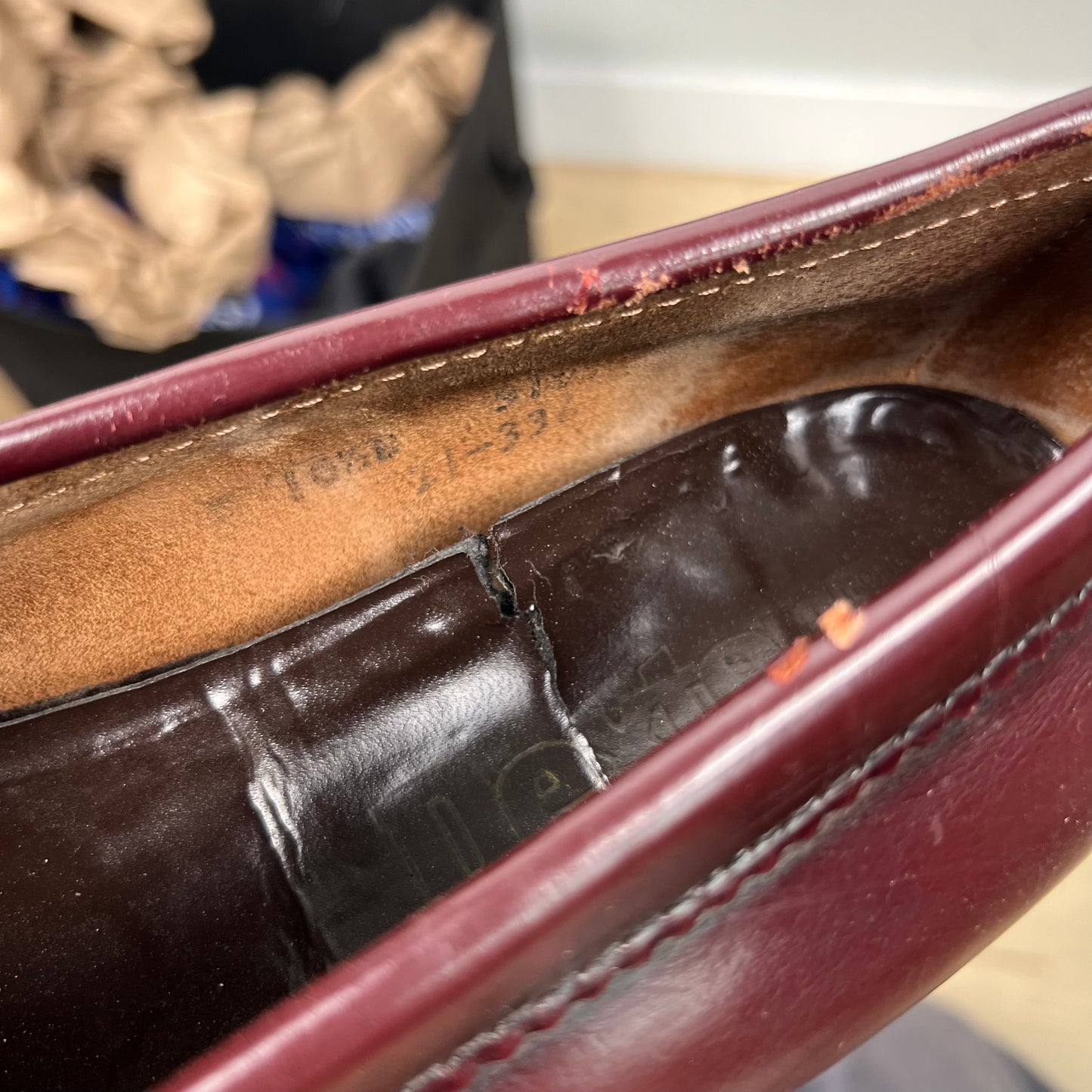 80s Oxblood Leather Tassel & Penny Loafers- SELECT PAIR