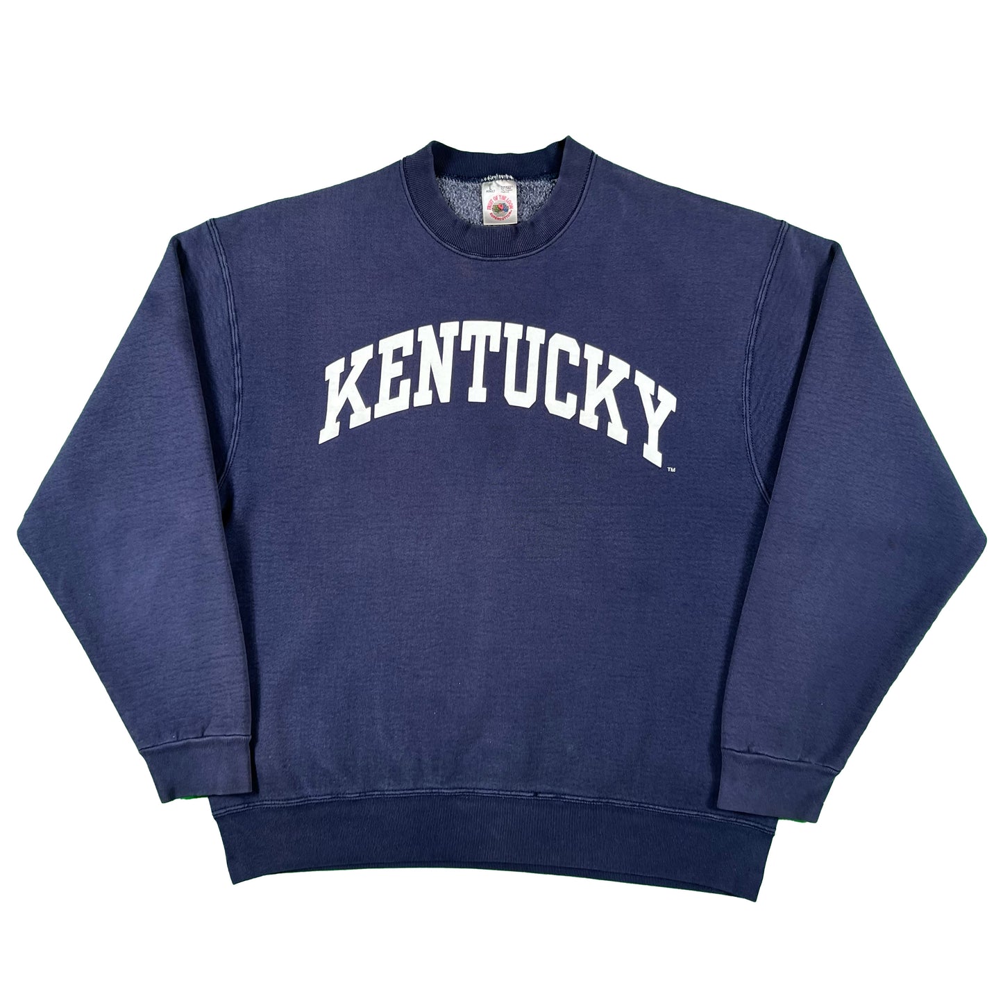 90s Faded Kentucky Basketball Sweatshirt- L