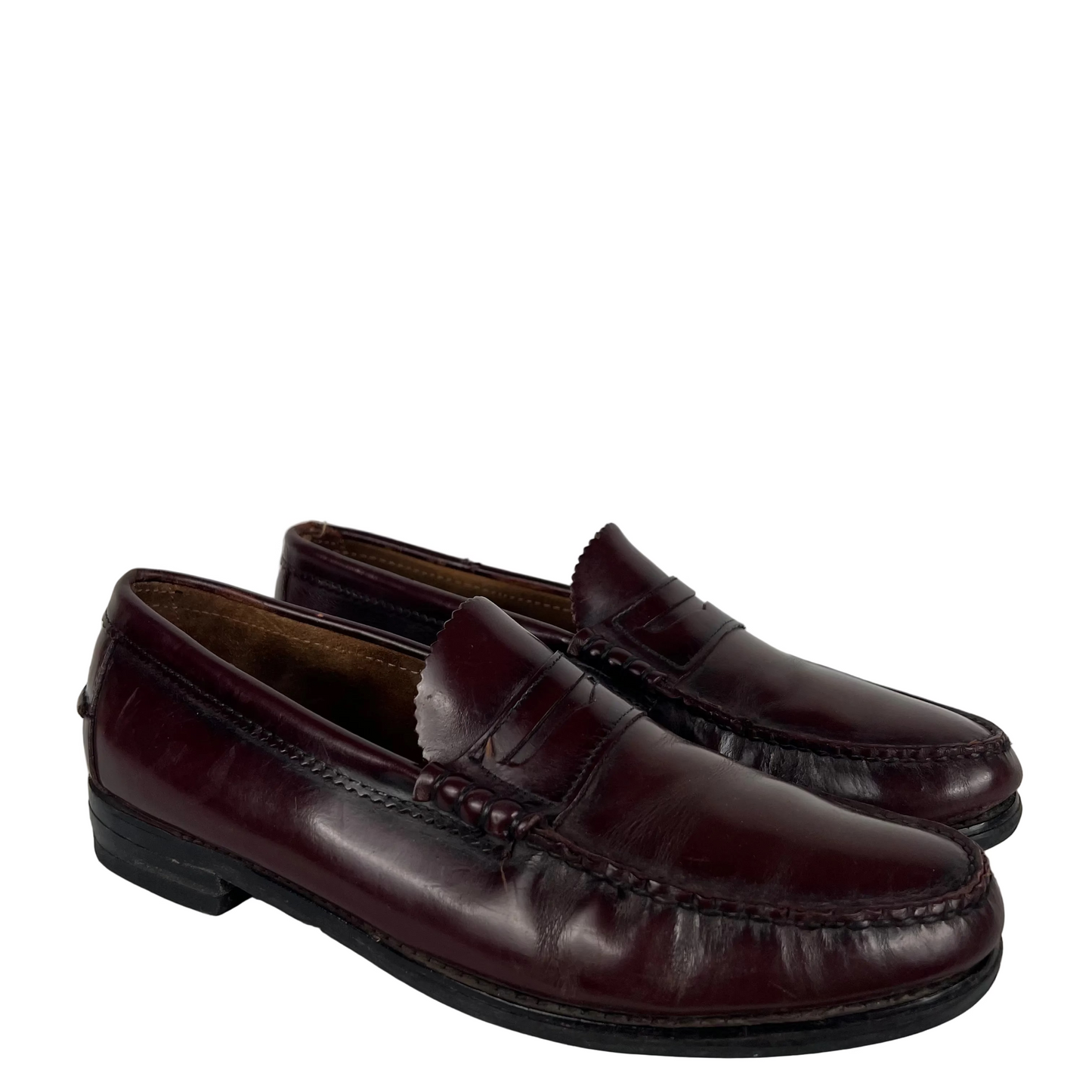 80s Oxblood Leather Tassel & Penny Loafers- SELECT PAIR