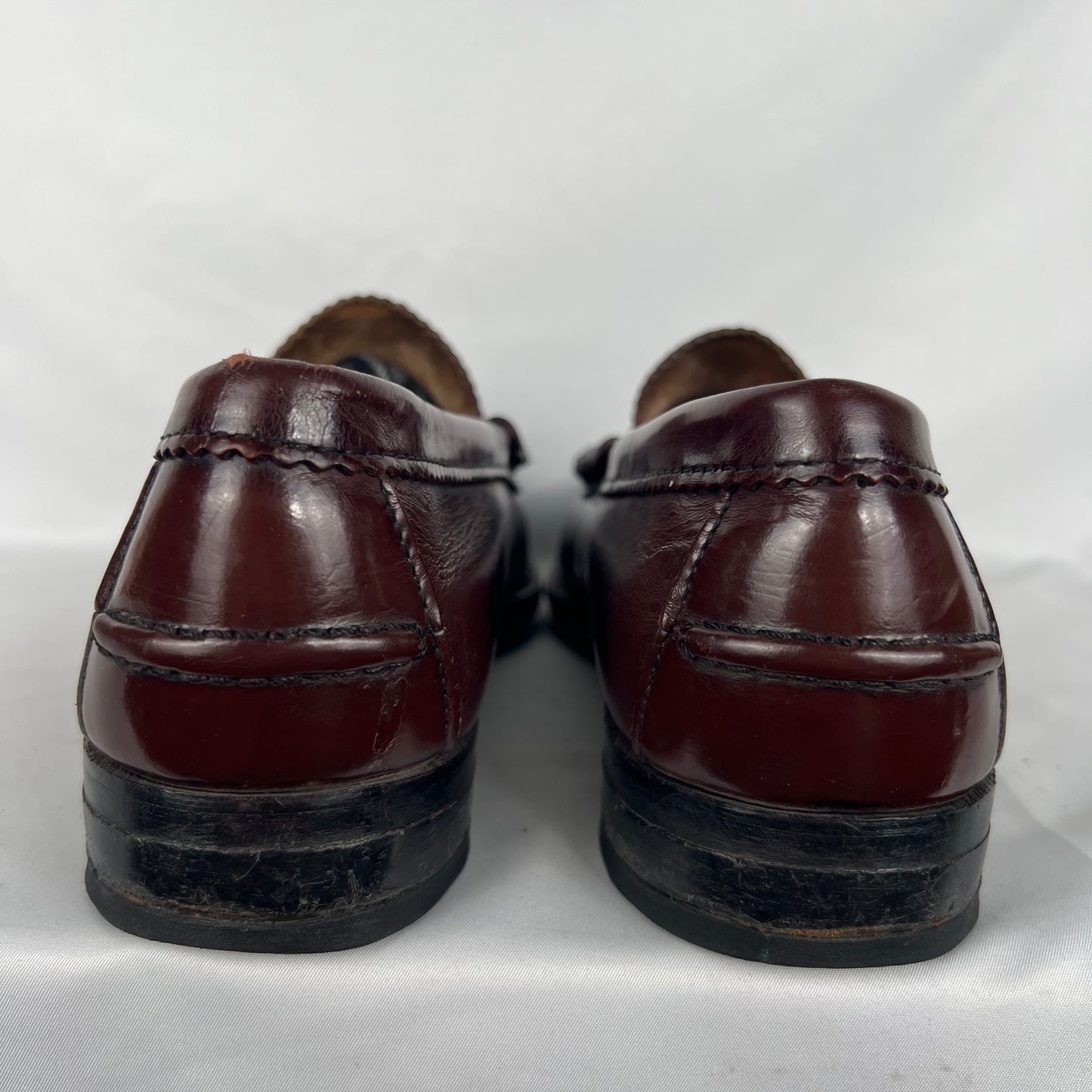 80s Oxblood Leather Tassel & Penny Loafers- SELECT PAIR