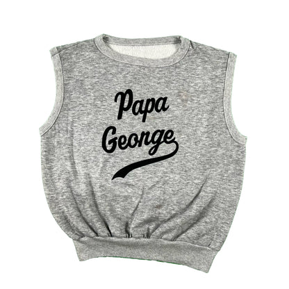 70s Papa George Sleeveless Sweatshirt- M