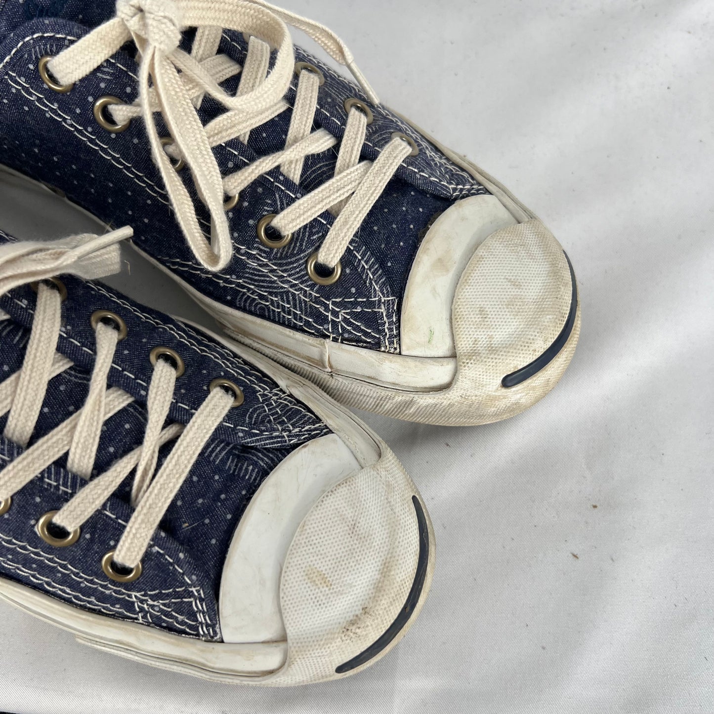 Detailed Blue Jack Purcell Converse- M's 5.5, W's 7