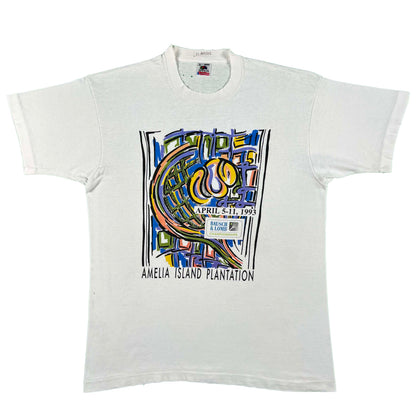 90s Tennis Championships Art Tee- L