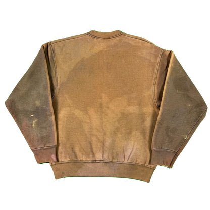 90s Sun Smoked Green Sweatshirt- M