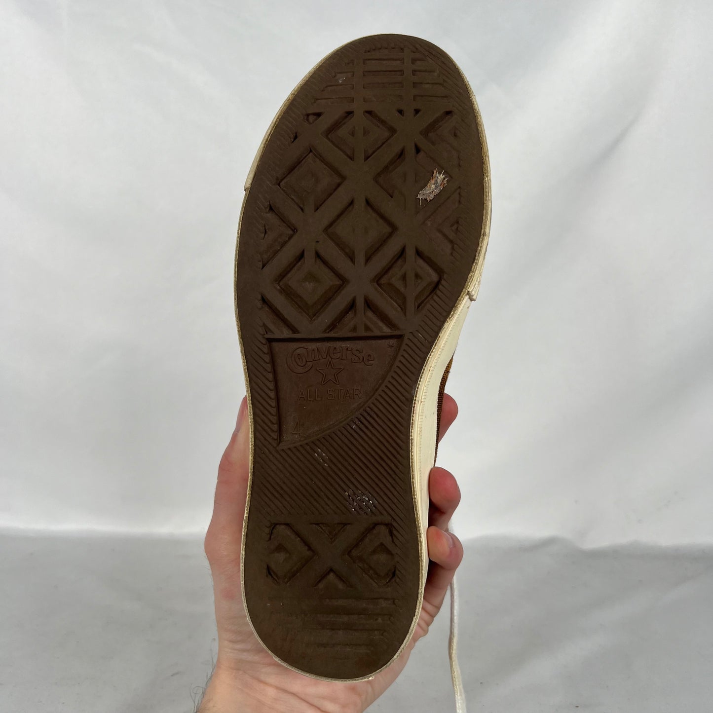 Sun Faded Black Comme Des Garçons Play Converse- M's 4, W's 5.5