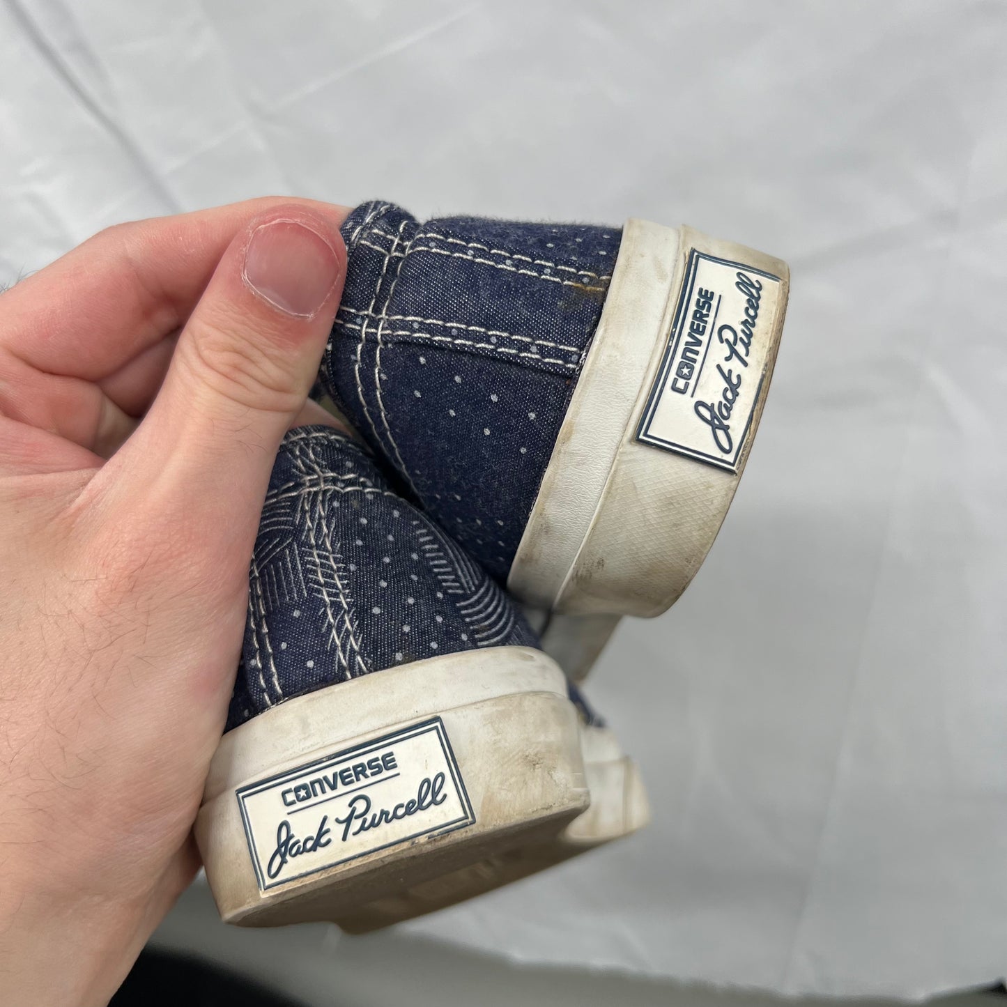 Detailed Blue Jack Purcell Converse- M's 5.5, W's 7