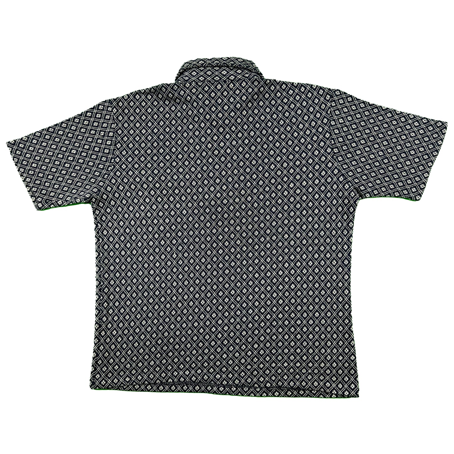 70s Jantzen Patterned Knit Polo- L