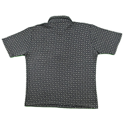 70s Jantzen Patterned Knit Polo- L