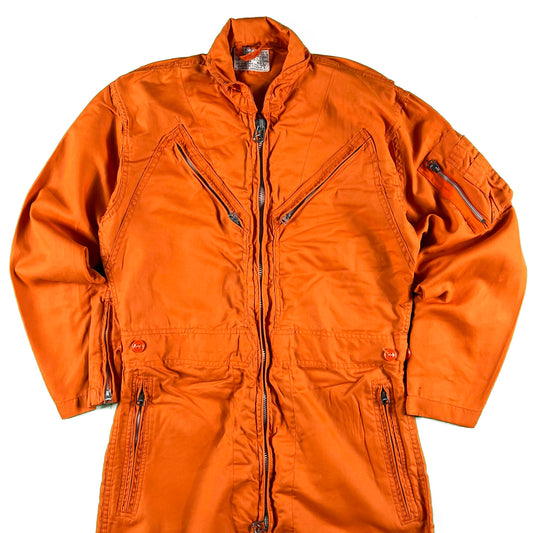 60s US Navy Buaer Orange Pilots Flight Suit- 40L
