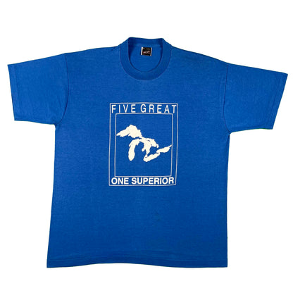 90s Five Great Lakes, One Superior Tee- XL