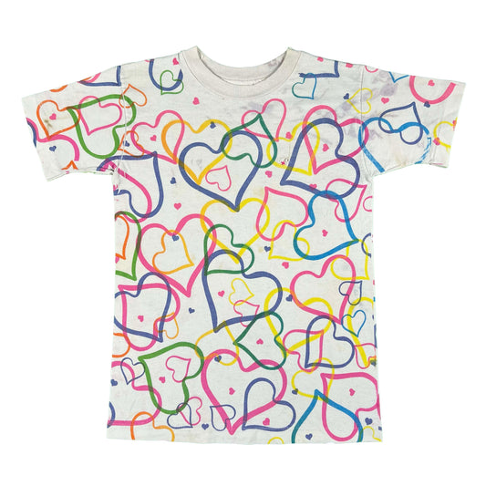 80s Heart AOP Tee- XS