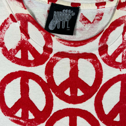 80s/90s Peace Sign AOP Tee- L