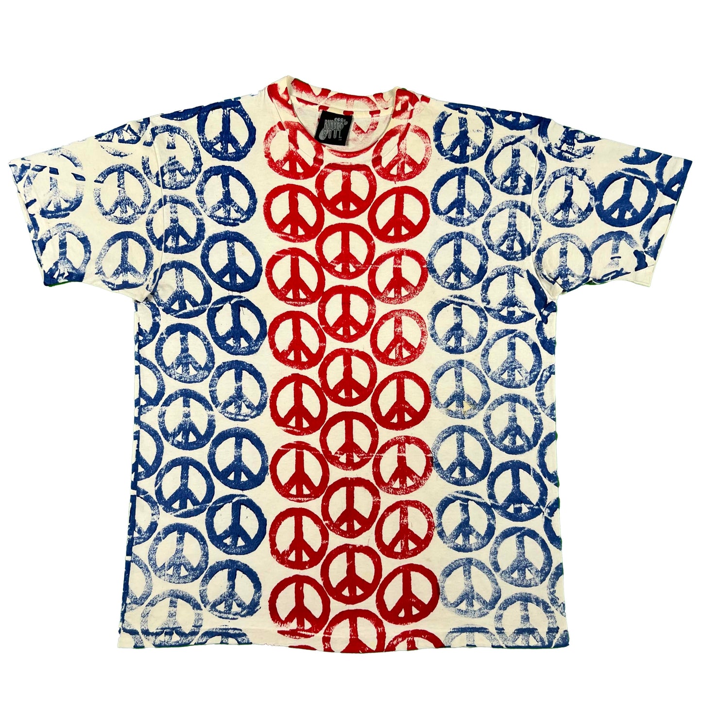 80s/90s Peace Sign AOP Tee- L
