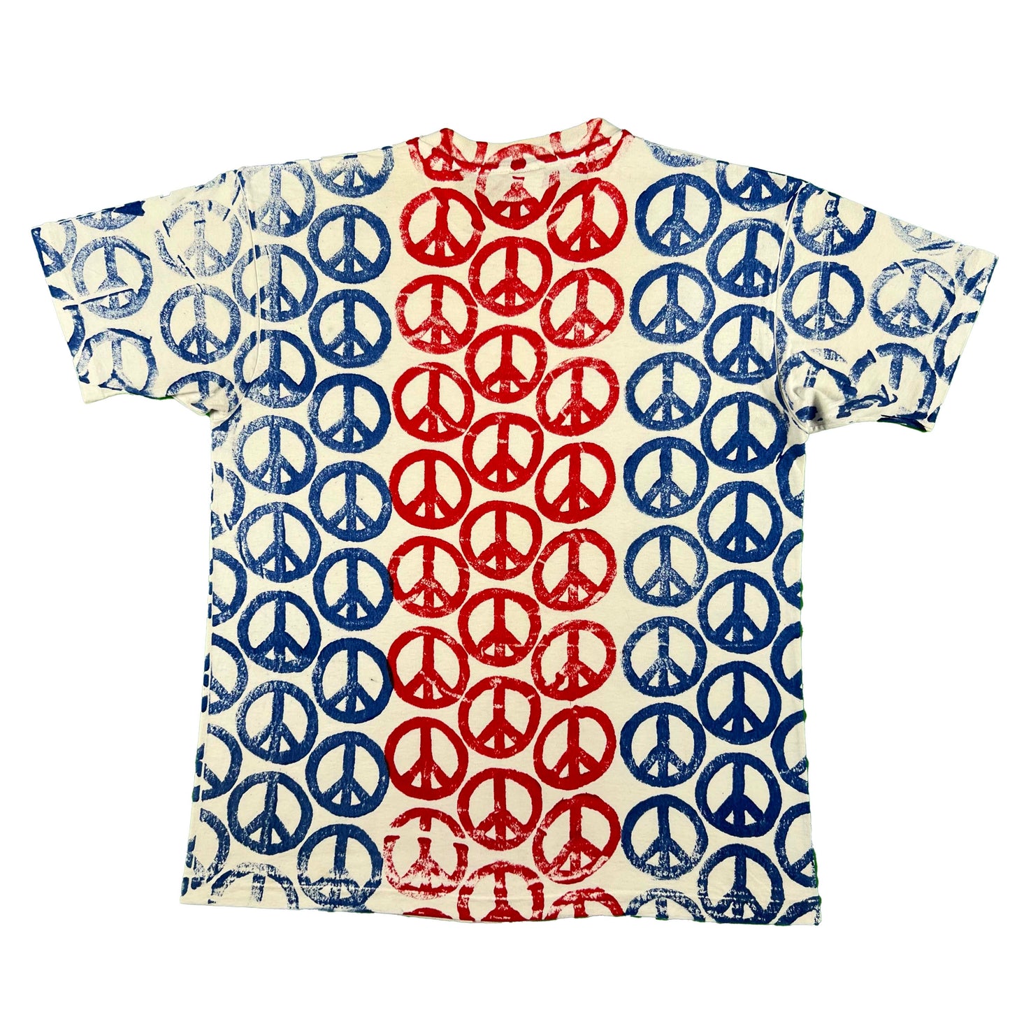 80s/90s Peace Sign AOP Tee- L