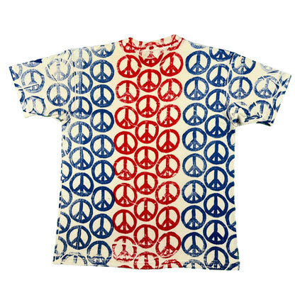 80s/90s Peace Sign AOP Tee- L