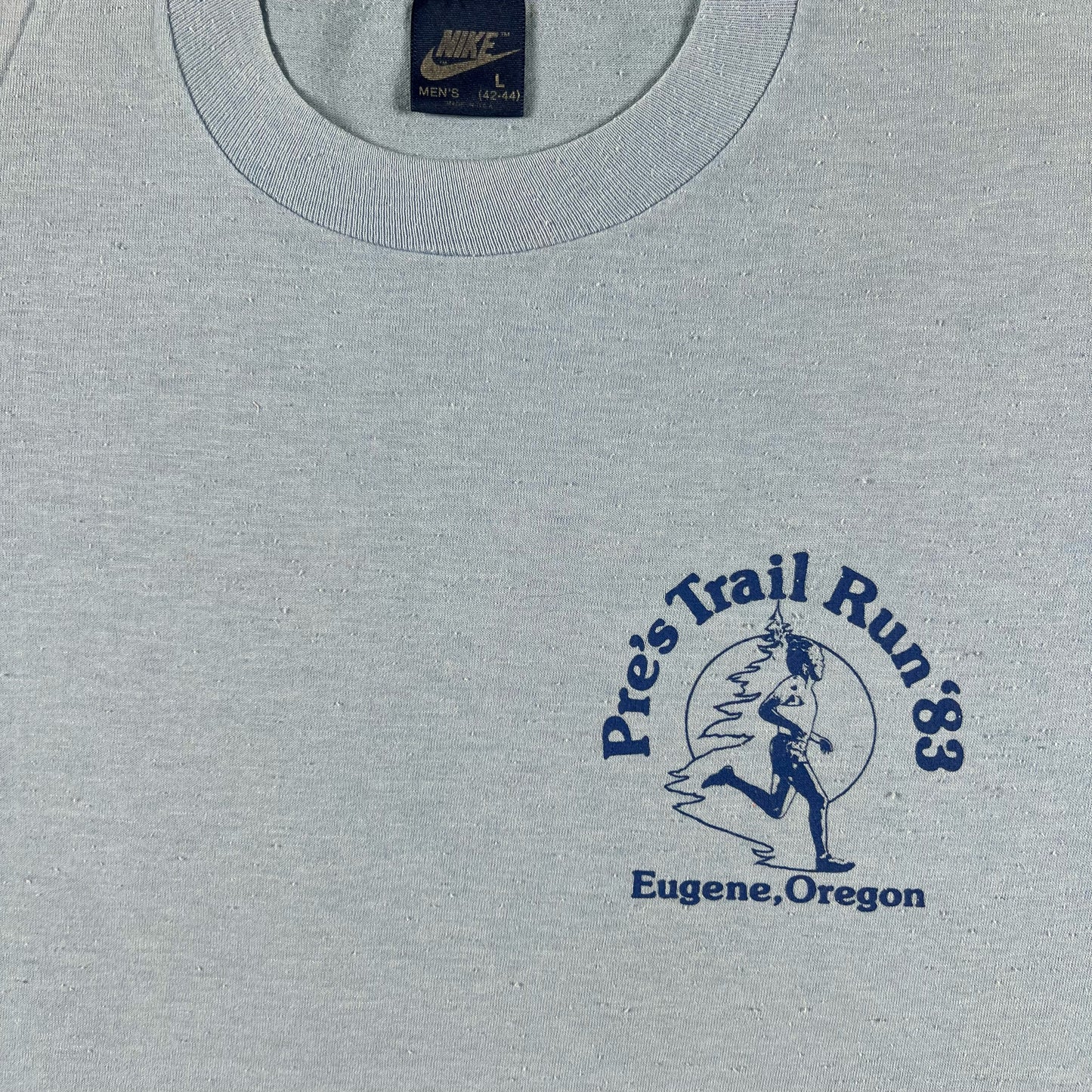 80s Nike Pre's Trail Run Tee- L