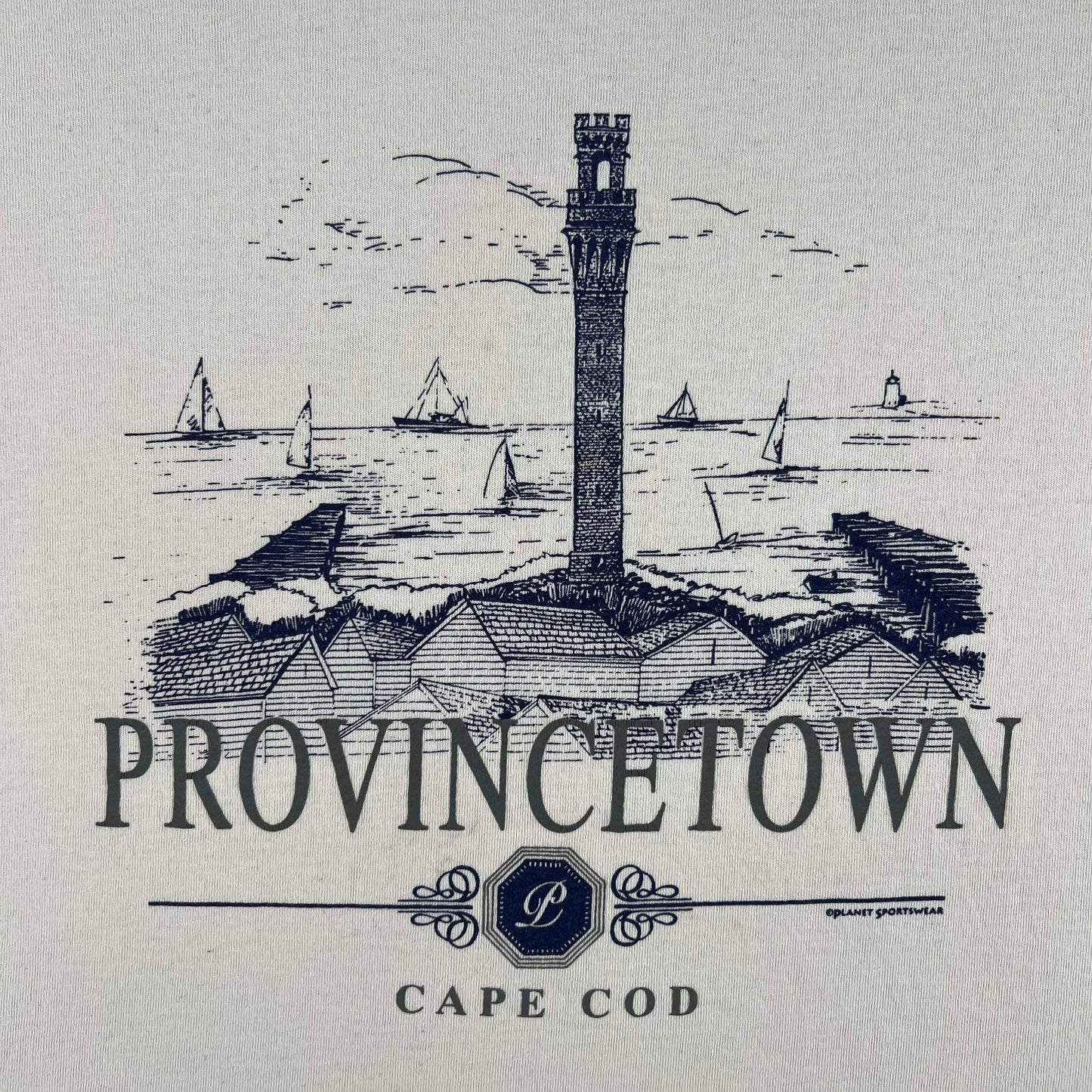 90s Provincetown Cape Cod Tee- L