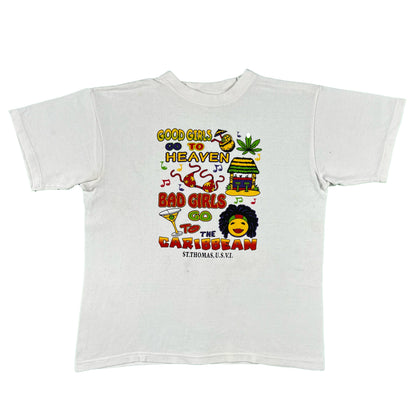 00s 'Bad Girls go to the Caribbean' Weed Tee- M