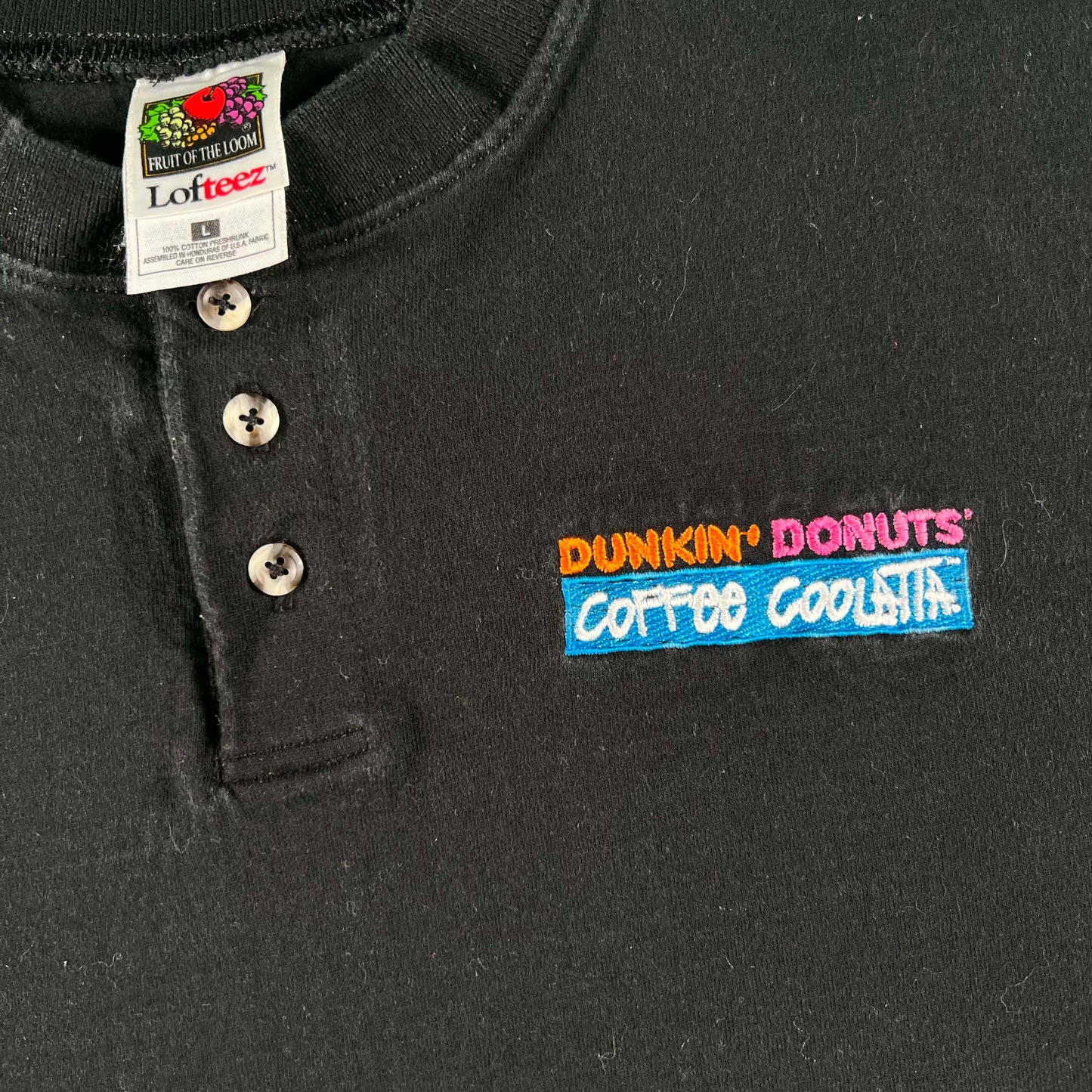 00s Dunkin Donuts Coffee Coolatta Tee- L