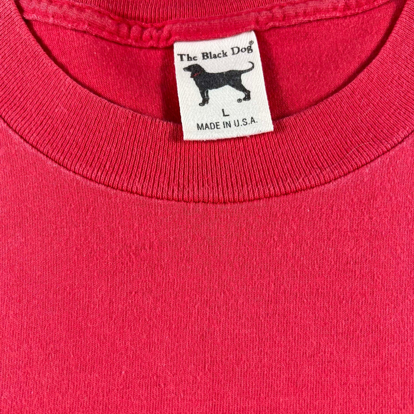 90s Black Dog Martha's Vineyard Tee- L