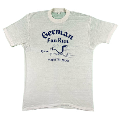 70s Paper Thin Texas German Fun Run Tee- L