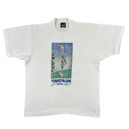 80s Dallas TX Triathalon Tee- M