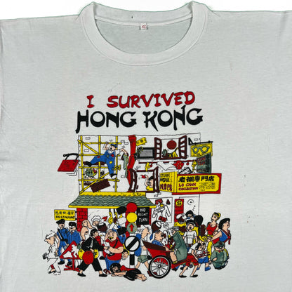 80s 'I Survived Hong Kong' Tee- XL