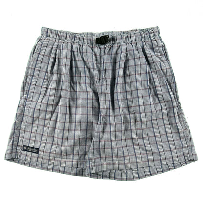 90s Columbia Plaid Cotton Shorts- M