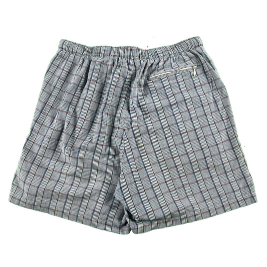 90s Columbia Plaid Cotton Shorts- M