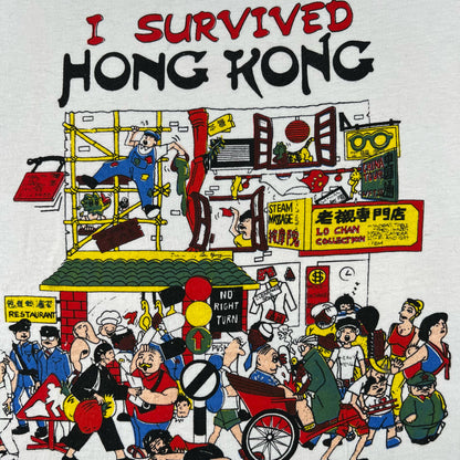 80s 'I Survived Hong Kong' Tee- XL