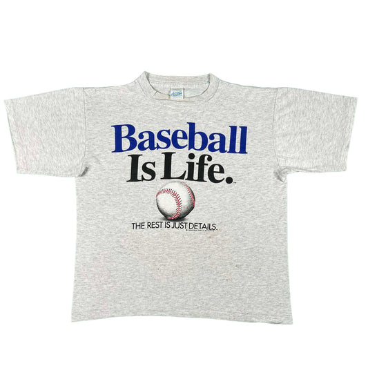 90s Baseball is Life Tee- L